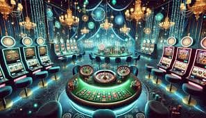 Antarmuka permainan Diamond Empire di aplikasi mobile asik qq dengan grid simbol dan fitur bonus